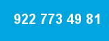 922 773 49 81 922 773 49 81
